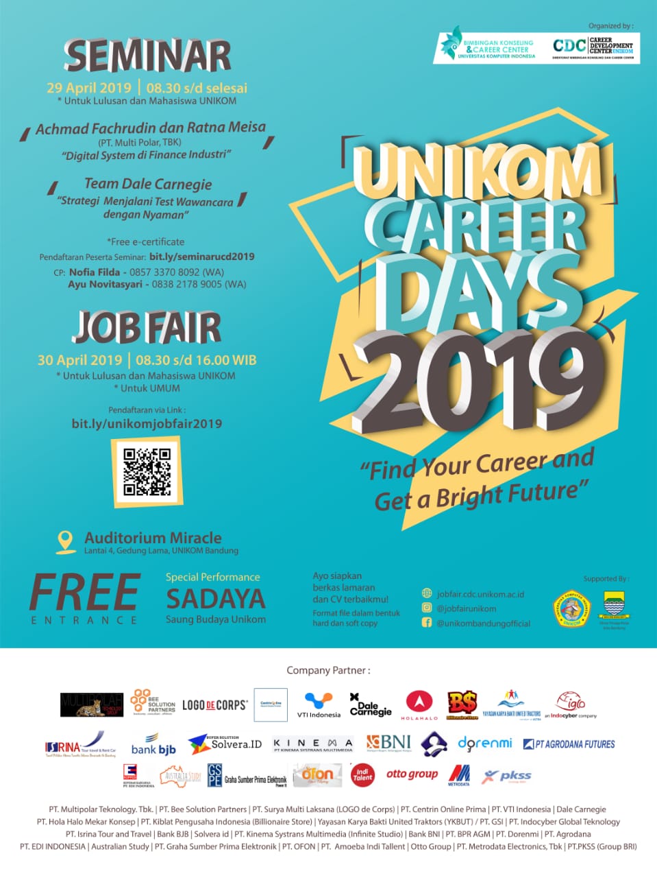 Seminar & Job Fair Unikom 2019